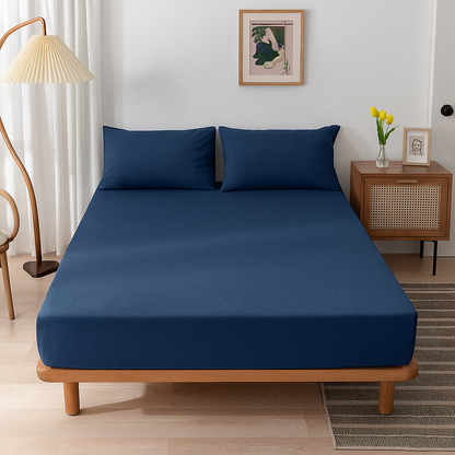 100% Cotton Jersey Knitted Fitted Sheet