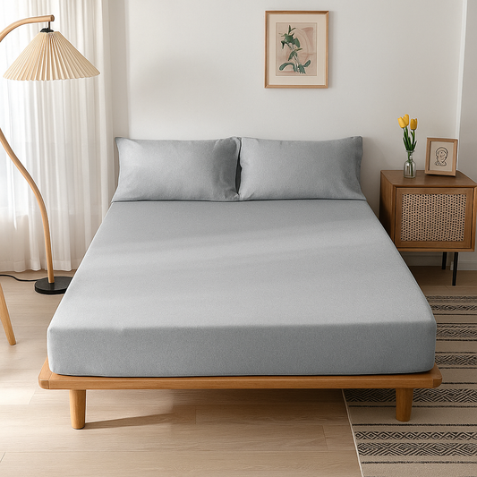 Jersey Cotton Rich Fitted Bed Sheet Set