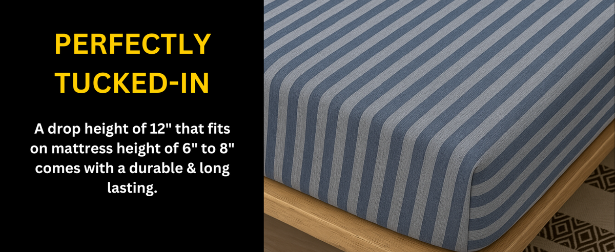 Jersey Cotton Feel Polyester Fitted Bed Sheet