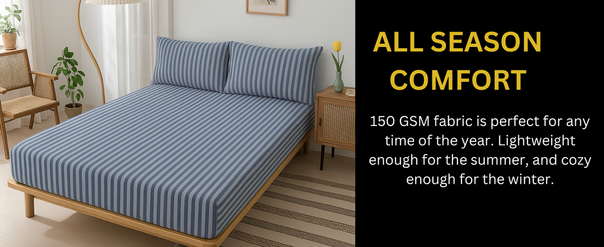 Jersey Cotton Feel Polyester Fitted Bed Sheet
