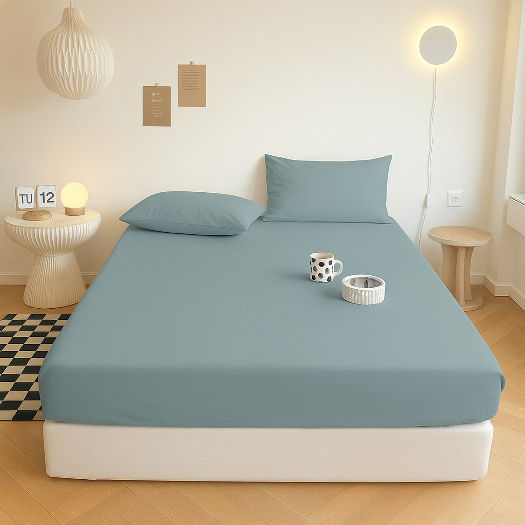 100% Bamboo Cotton Jersey Fitted Sheet