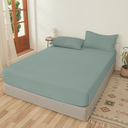 100% Bamboo Cotton Jersey Fitted Sheet