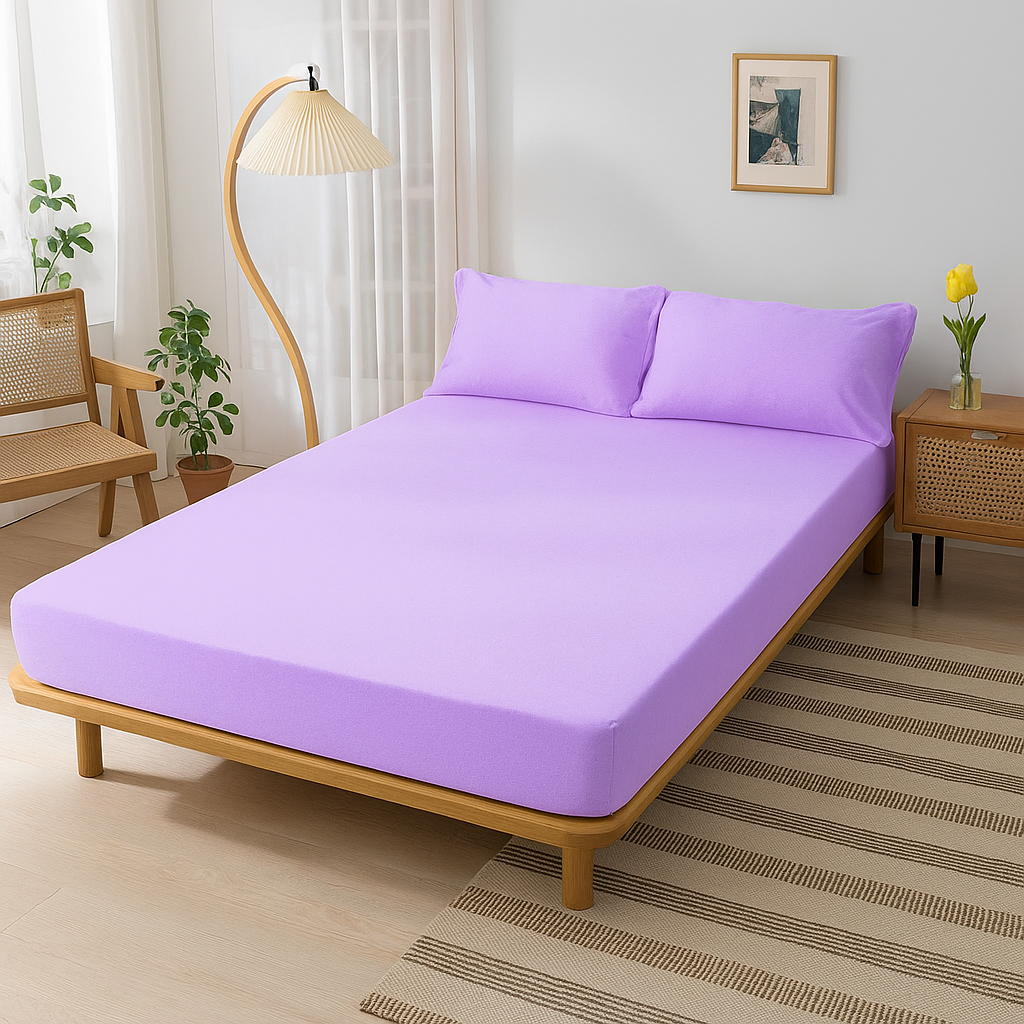 100% Cotton Jersey Knitted Fitted Sheet