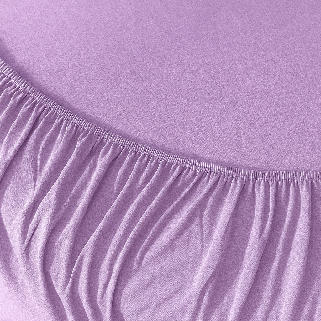 100% Cotton Jersey Knitted Fitted Sheet