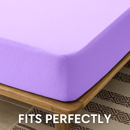 100% Cotton Jersey Knitted Fitted Sheet