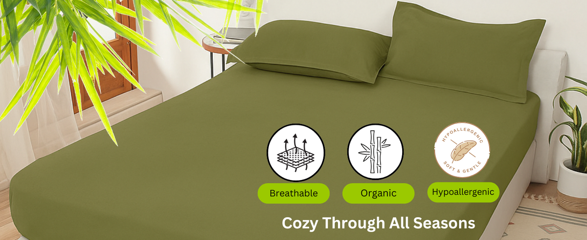 100% Bamboo Cotton Jersey Fitted Sheet