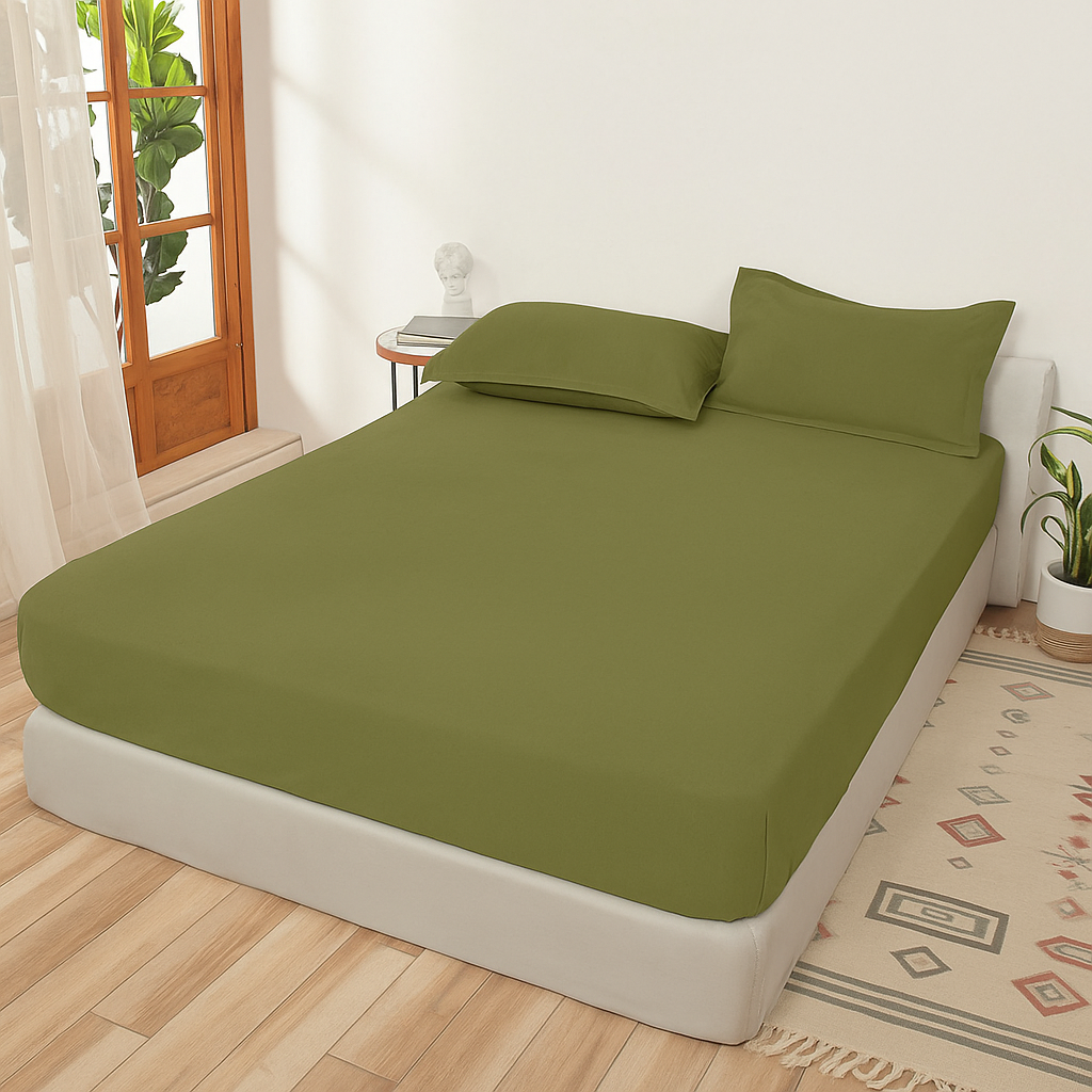 100% Bamboo Cotton Jersey Fitted Sheet