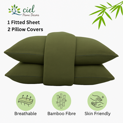 100% Bamboo Cotton Jersey Fitted Sheet