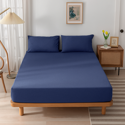 Jersey Cotton Rich Fitted Bed Sheet Set