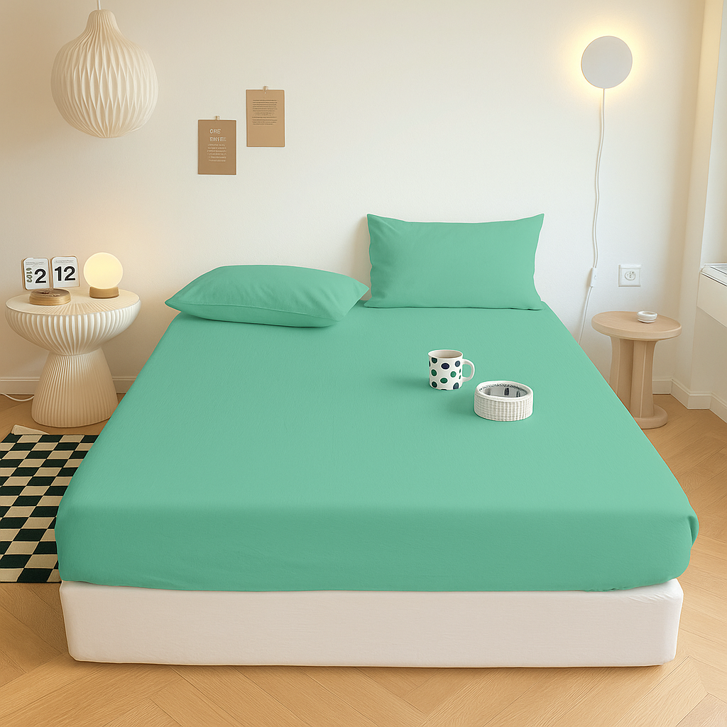 100% Bamboo Cotton Jersey Fitted Sheet