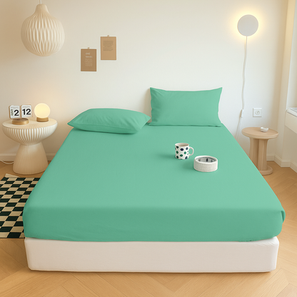 100% Bamboo Cotton Jersey Fitted Sheet