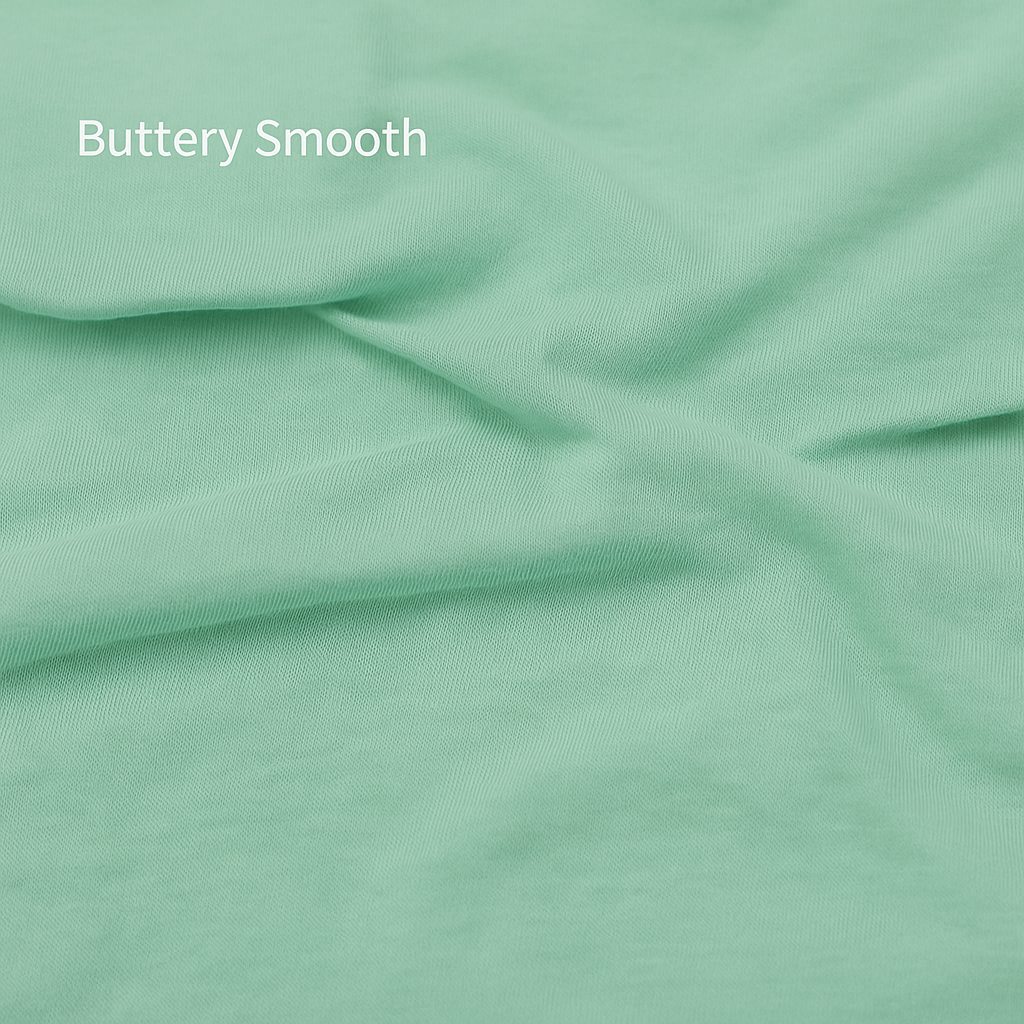 100% Bamboo Cotton Jersey Fitted Sheet