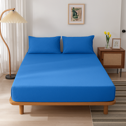 100% Cotton Jersey Knitted Fitted Sheet