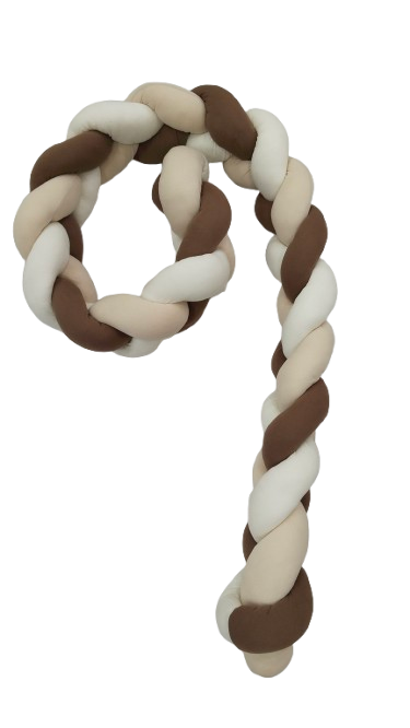 India First 100% Cotton Jersey Braided Crib Bumper
