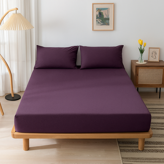 Jersey Cotton Rich Fitted Bed Sheet Set