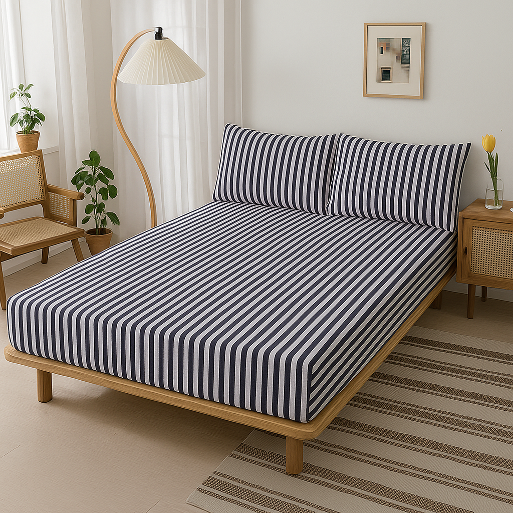 Jersey Cotton Rich Fitted Bed Sheet Set